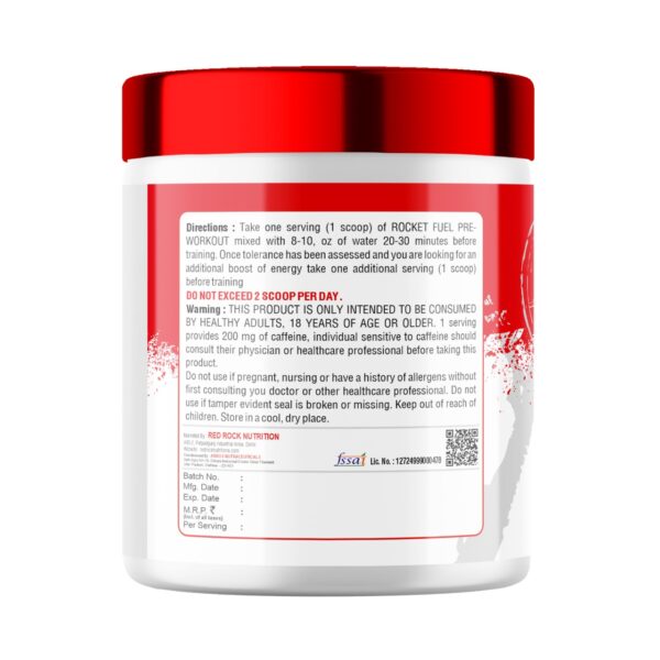 Rocket Fuel Pre-Workout Redrock (Orange) - Image 2